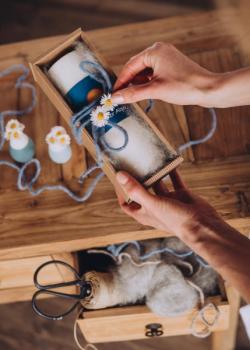 Preview: Geschenkkarton offen für Licht der Alpen